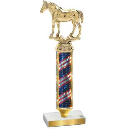 Value Flag USA Horses Trophy