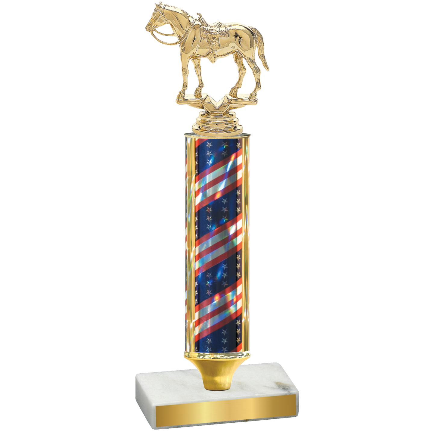 Value Flag USA Horses Trophy