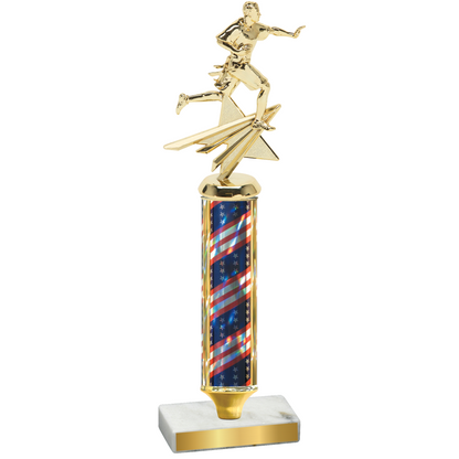 Value Flag USA Flag Football Trophy