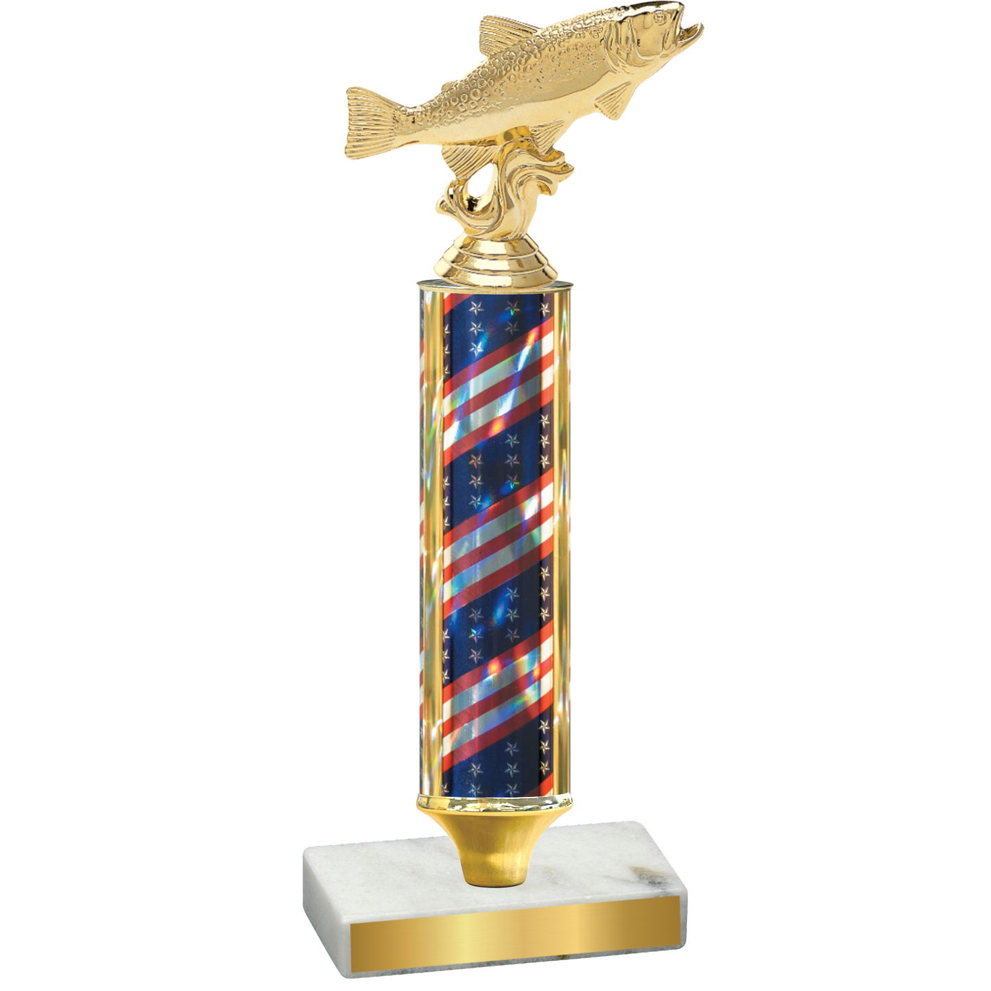 Value Flag USA Fishing Trophy