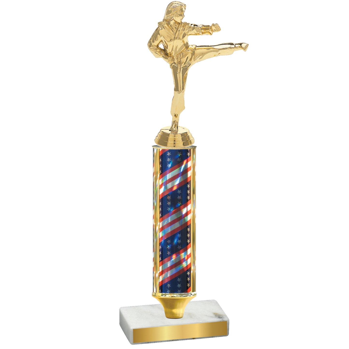 Value Flag USA Karate Trophy