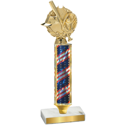 Value Flag USA Baseball Trophy