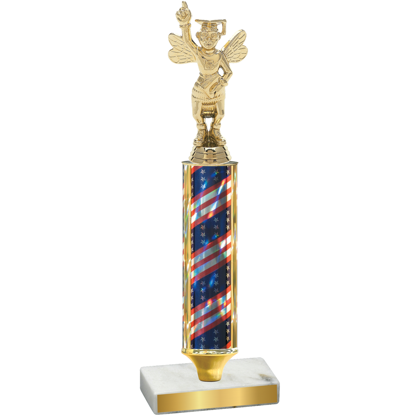 Value Flag USA Academics Trophy