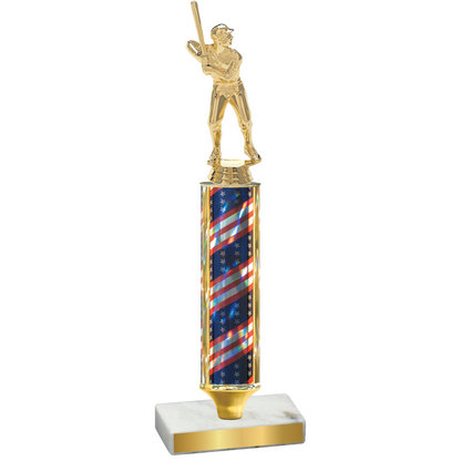 Value Flag USA Baseball Trophy