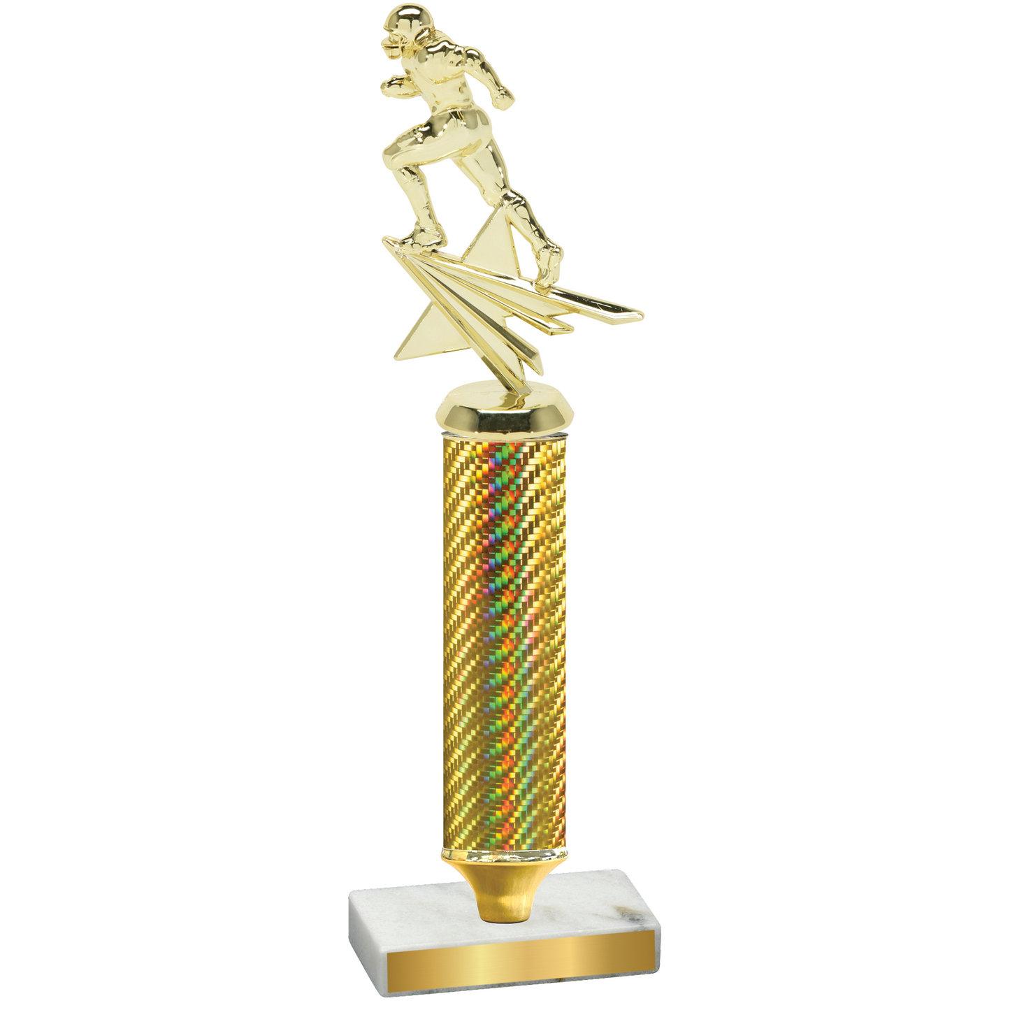 Value Gold Carbon Fiber Football Trophy