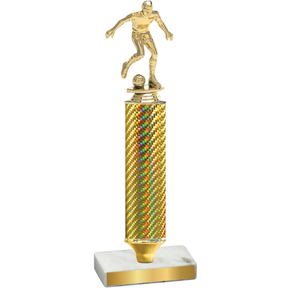 Value Gold Carbon Fiber Soccer Trophy