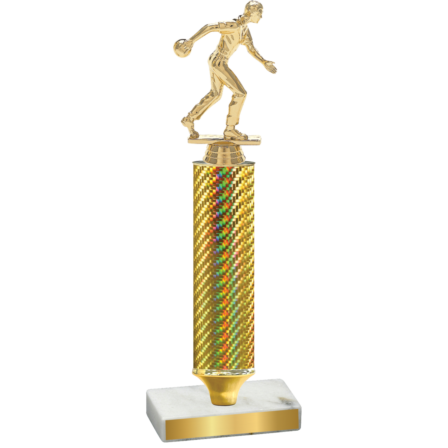 Value Gold Carbon Fiber Bowling Trophy