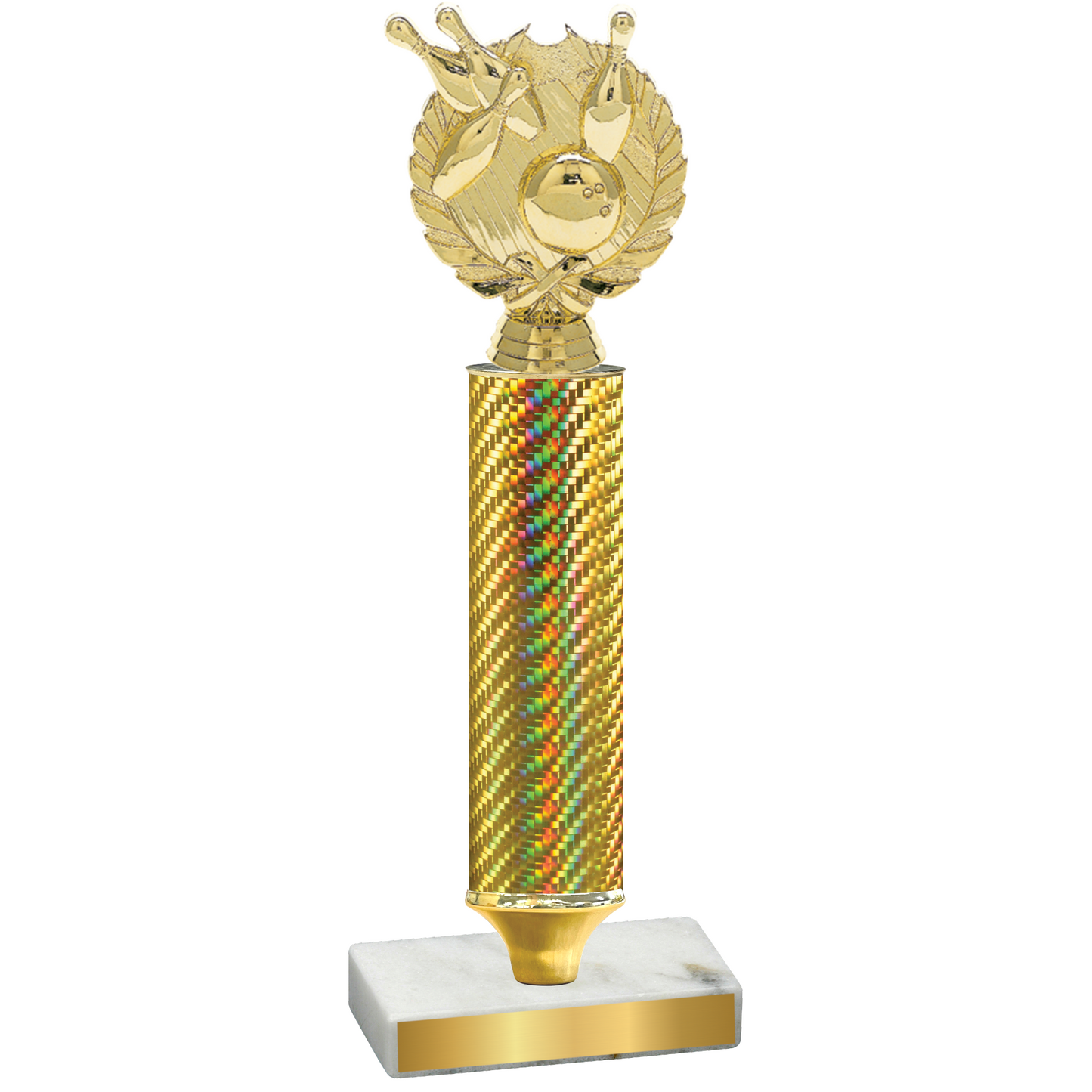 Value Gold Carbon Fiber Bowling Trophy