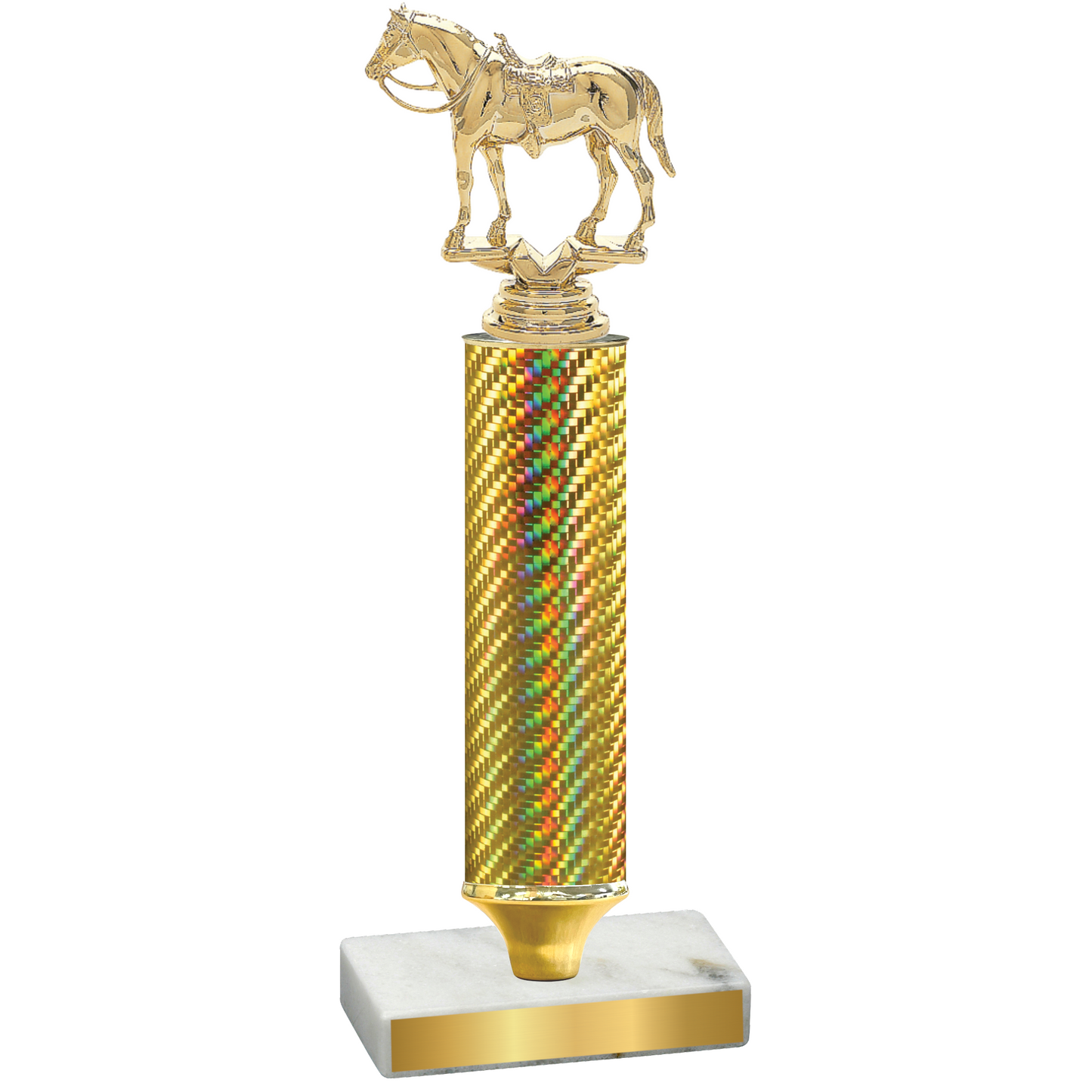 Value Gold Carbon Fiber Horses Trophy