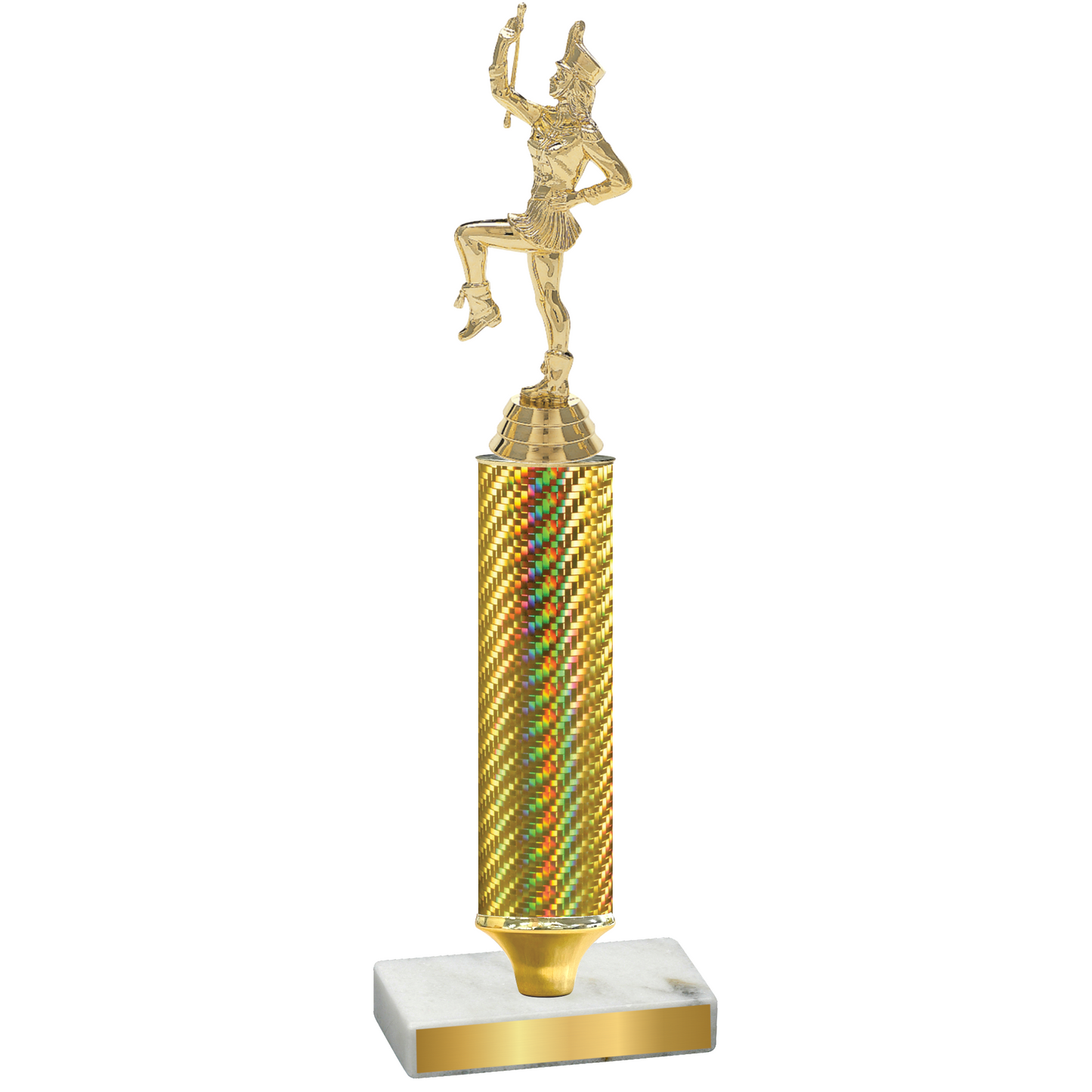 Value Gold Carbon Fiber Majorette Trophy