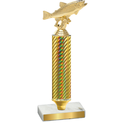 Value Gold Carbon Fiber Fishing Trophy