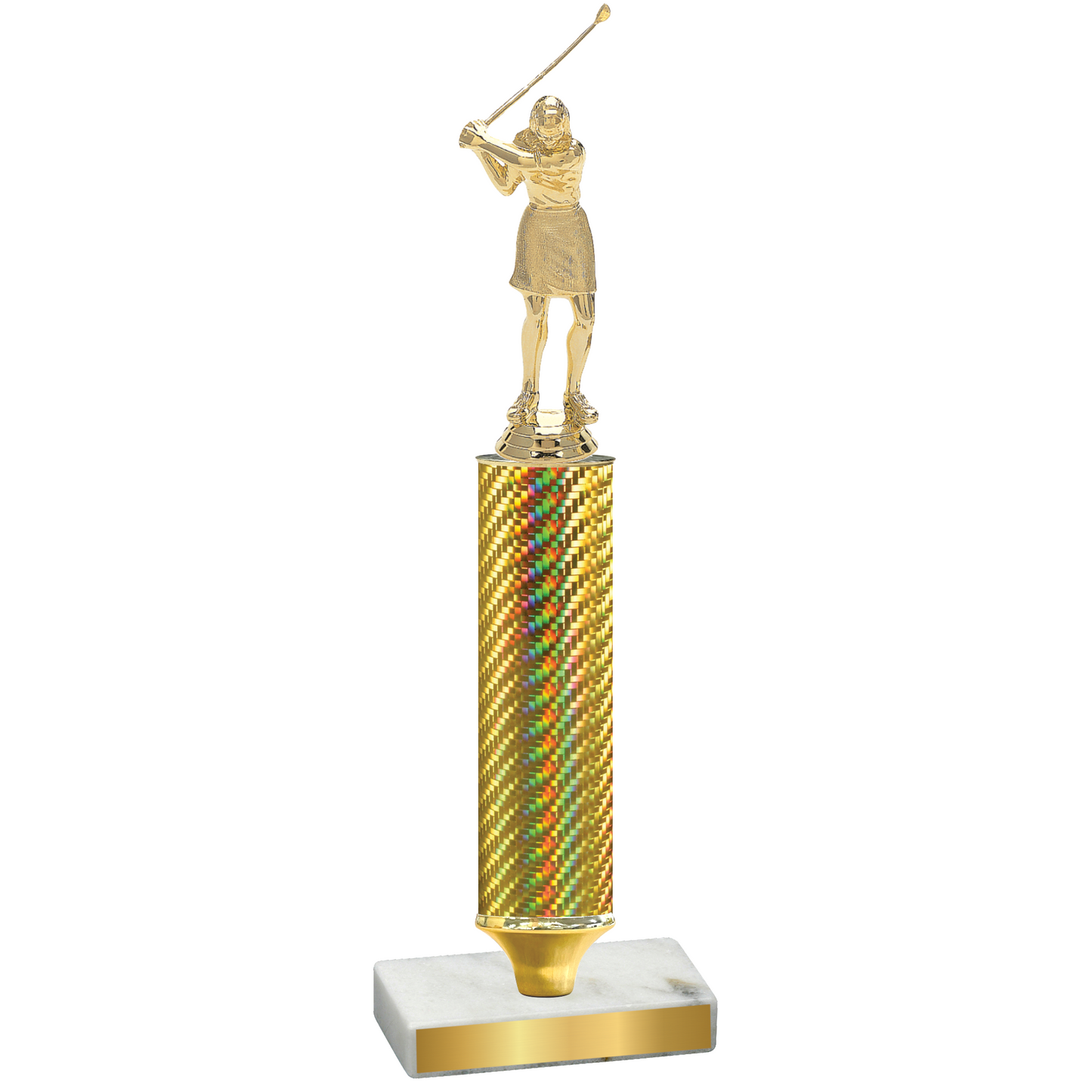 Value Gold Carbon Fiber Golf Trophy