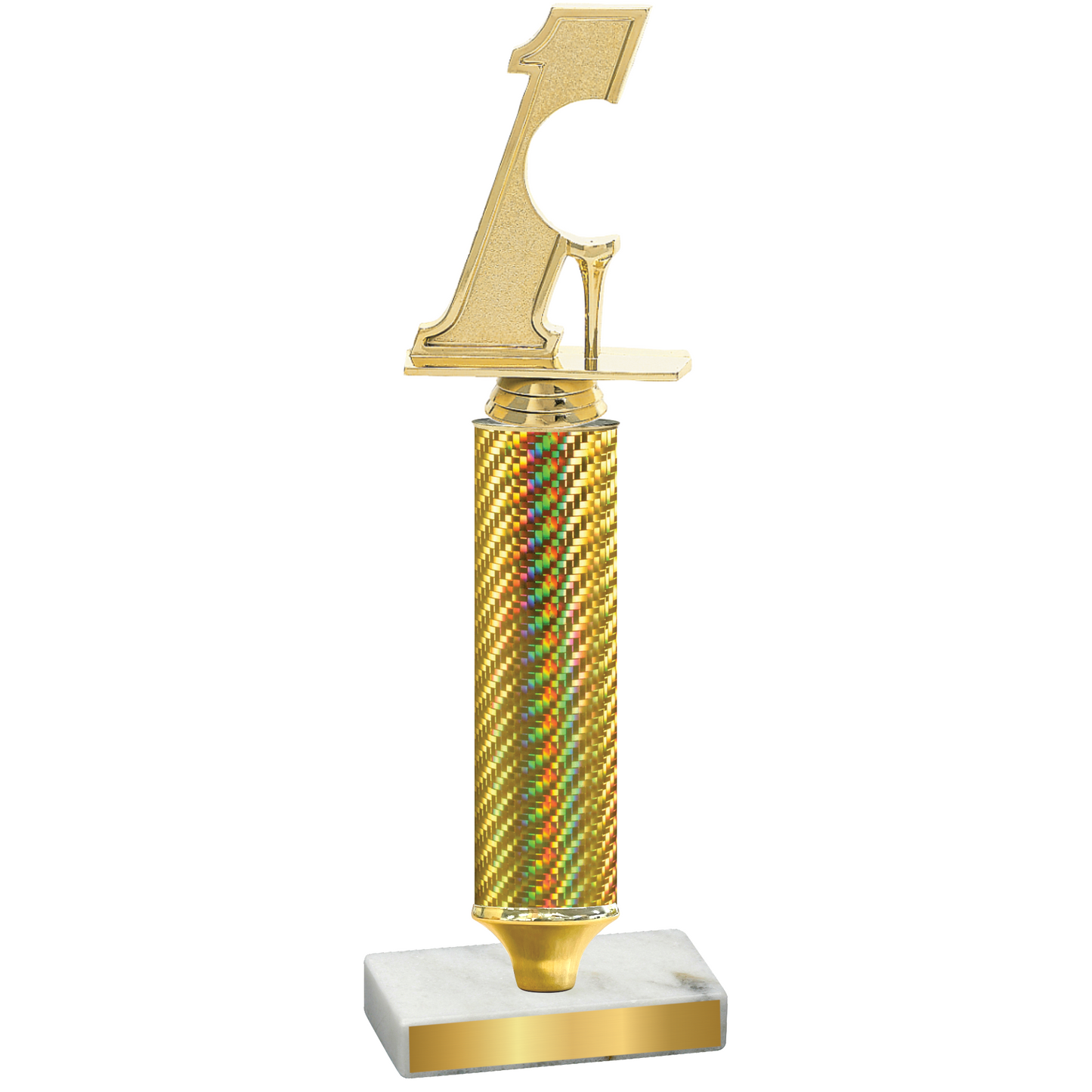 Value Gold Carbon Fiber Golf Trophy