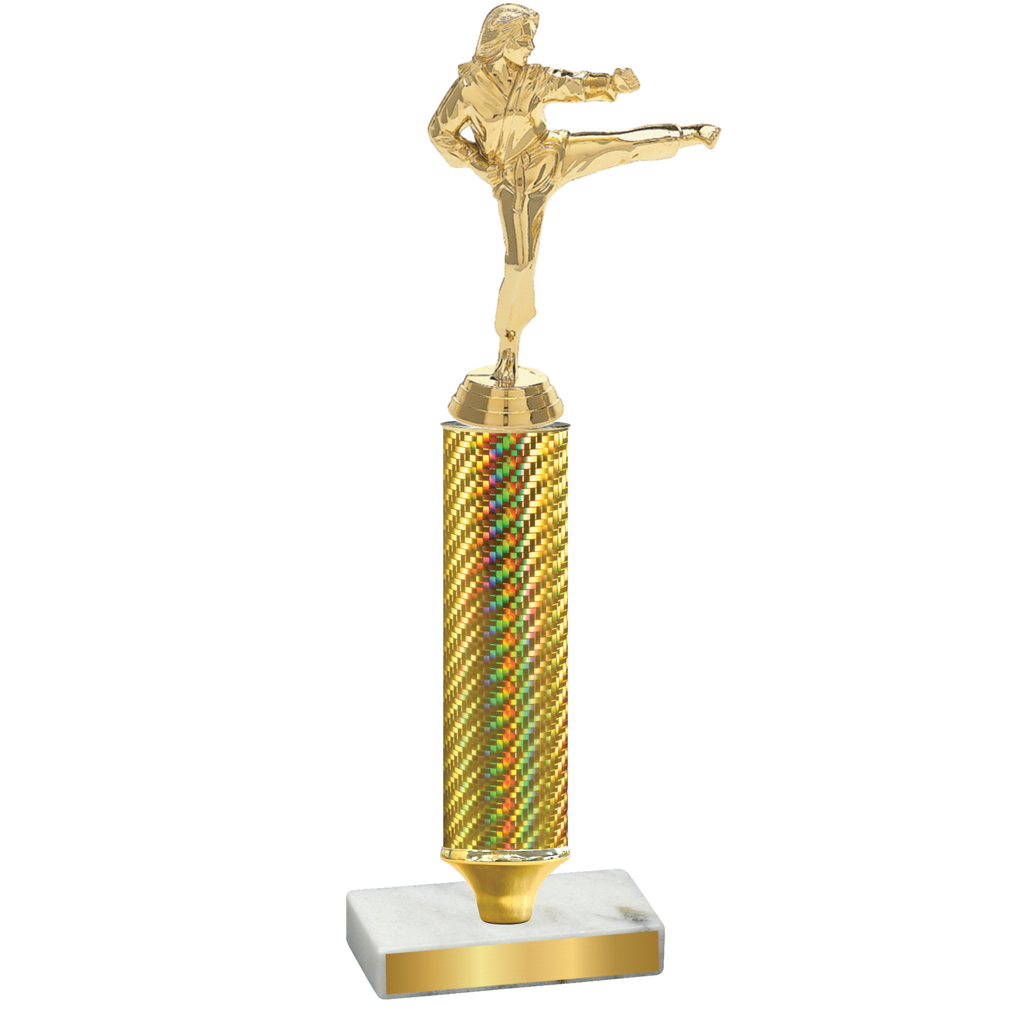 Value Gold Carbon Fiber Karate Trophy