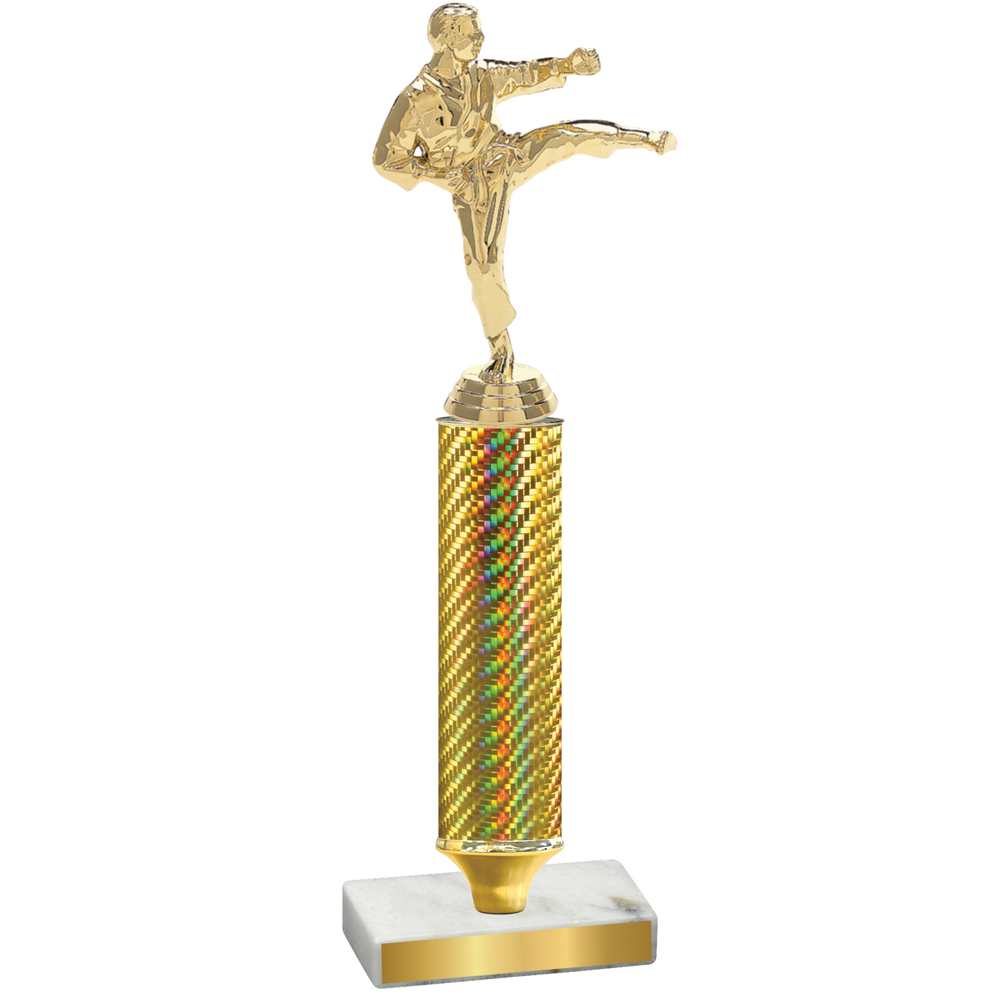 Value Gold Carbon Fiber Karate Trophy