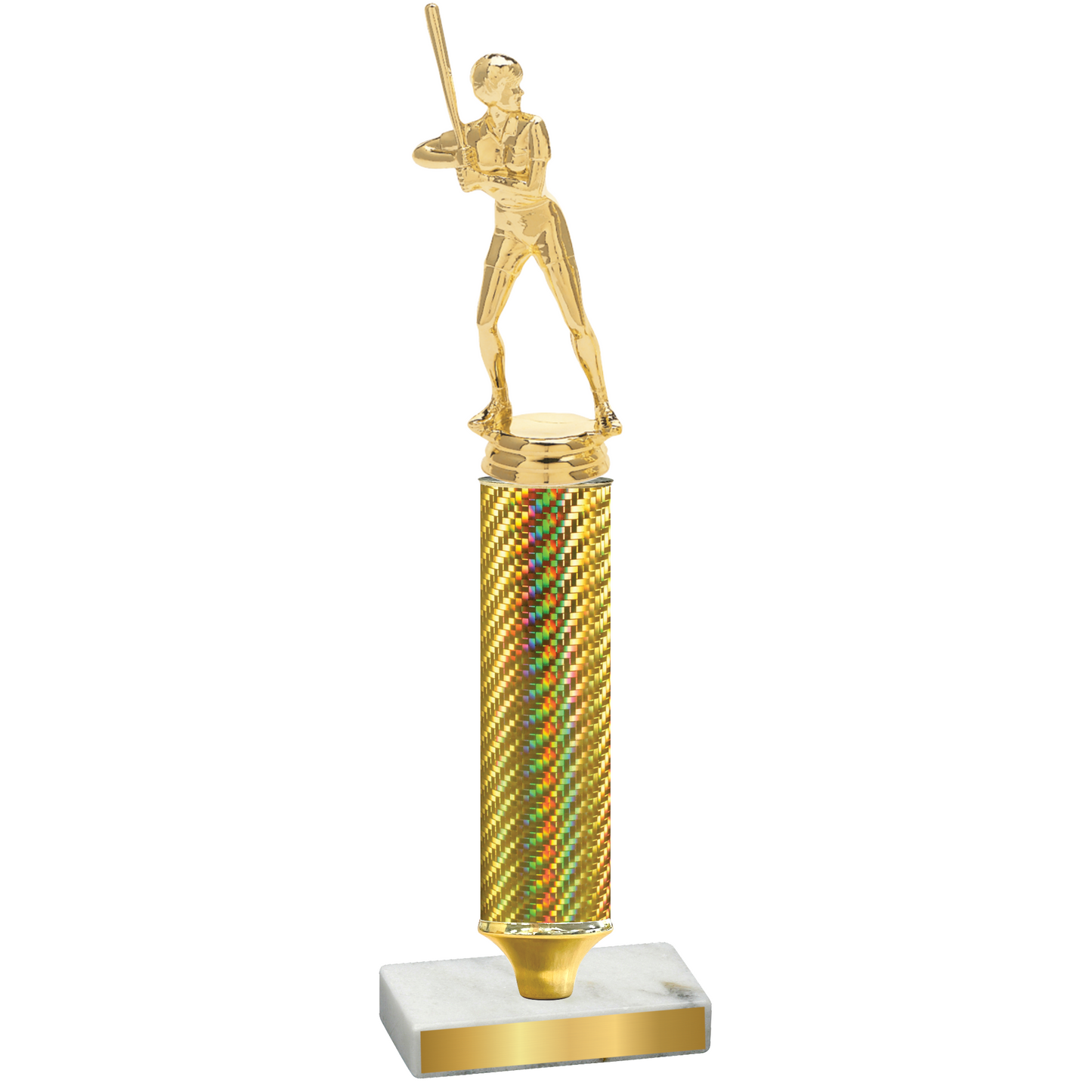 Value Gold Carbon Fiber Softball Trophy