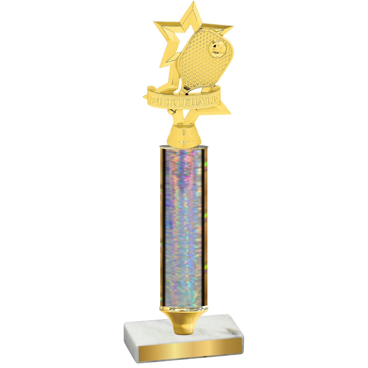 Value Silver Glacier Pickleball Trophy