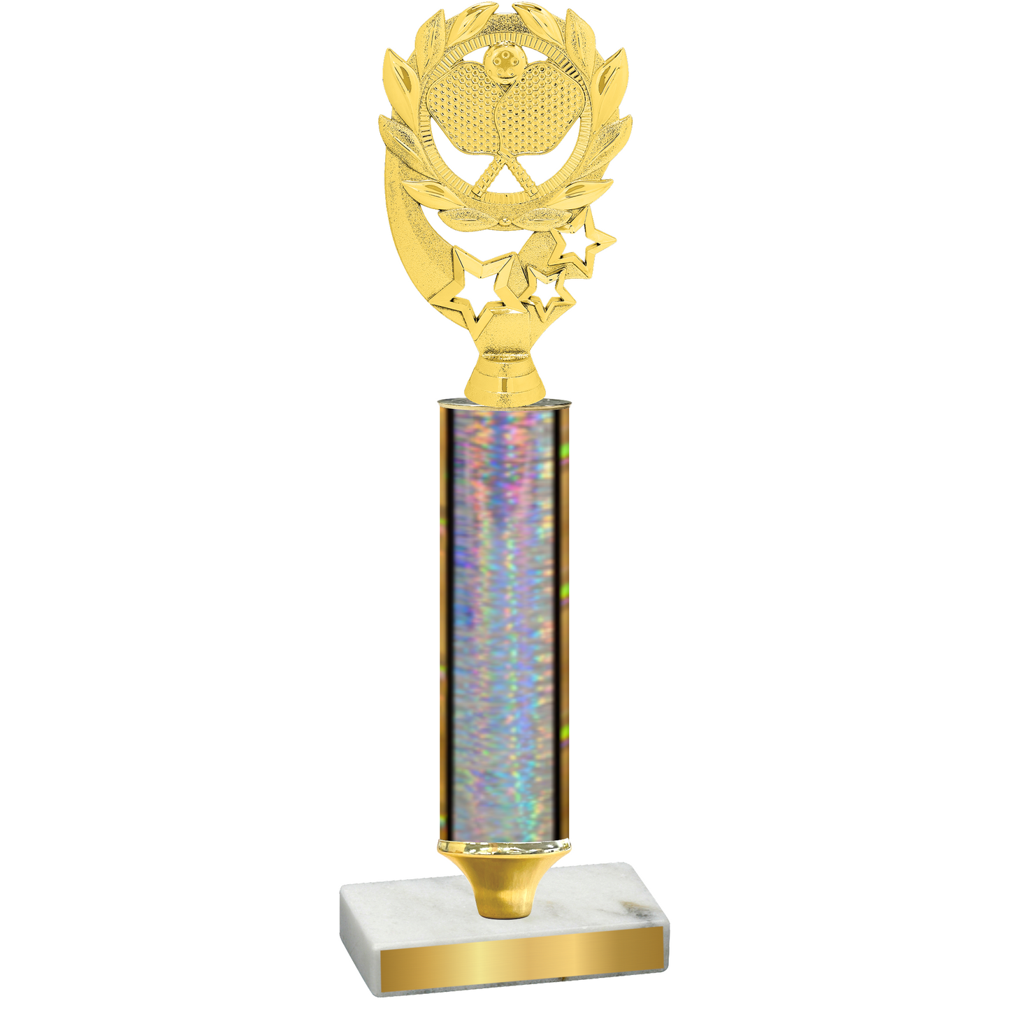 Value Silver Glacier Pickleball Trophy