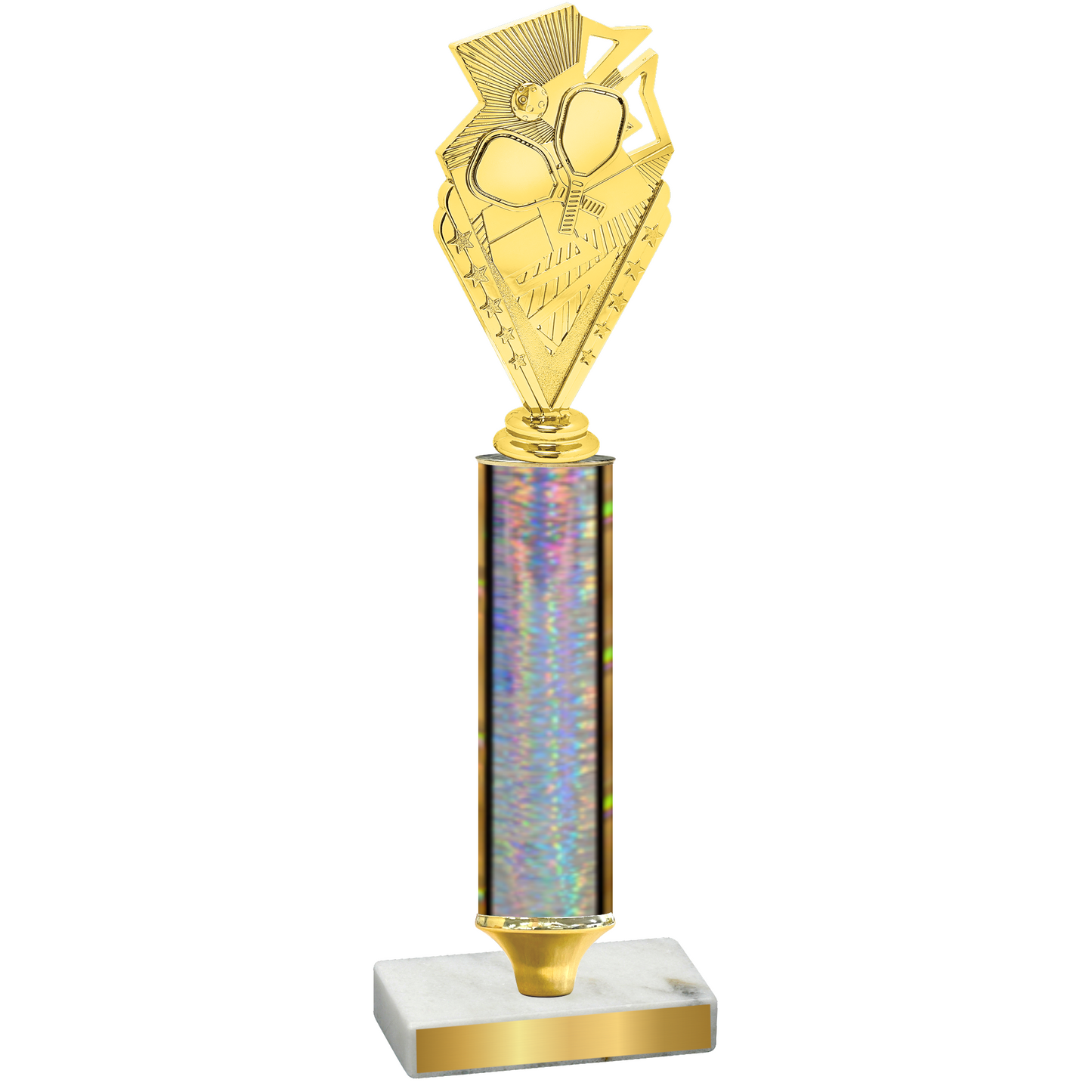 Value Silver Glacier Pickleball Trophy