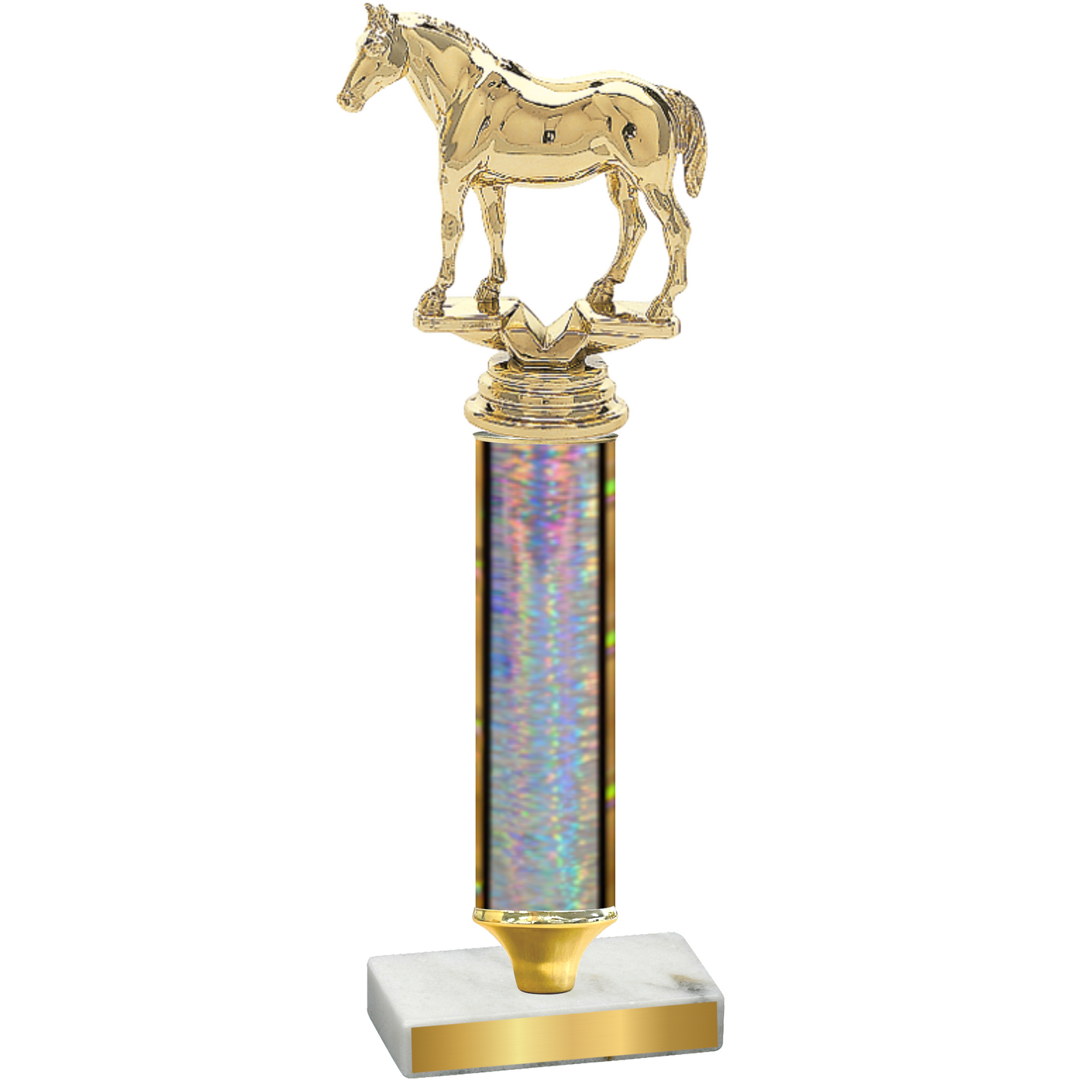 Value Silver Glacier Horses Trophy