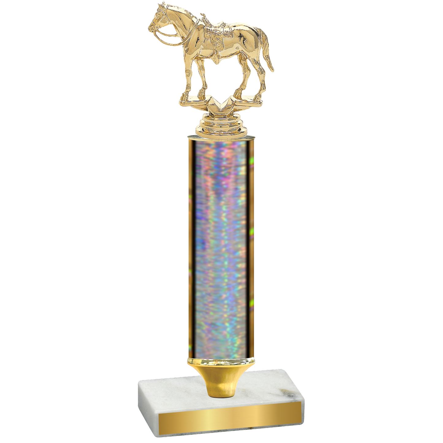 Value Silver Glacier Horses Trophy