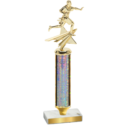 Value Silver Glacier Flag Football Trophy