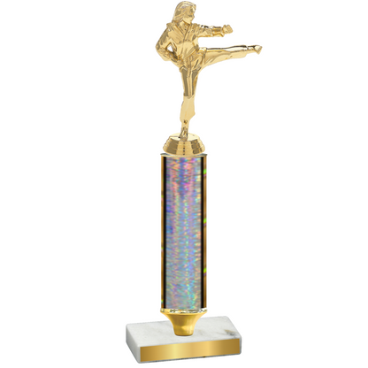 Value Silver Glacier Karate Trophy