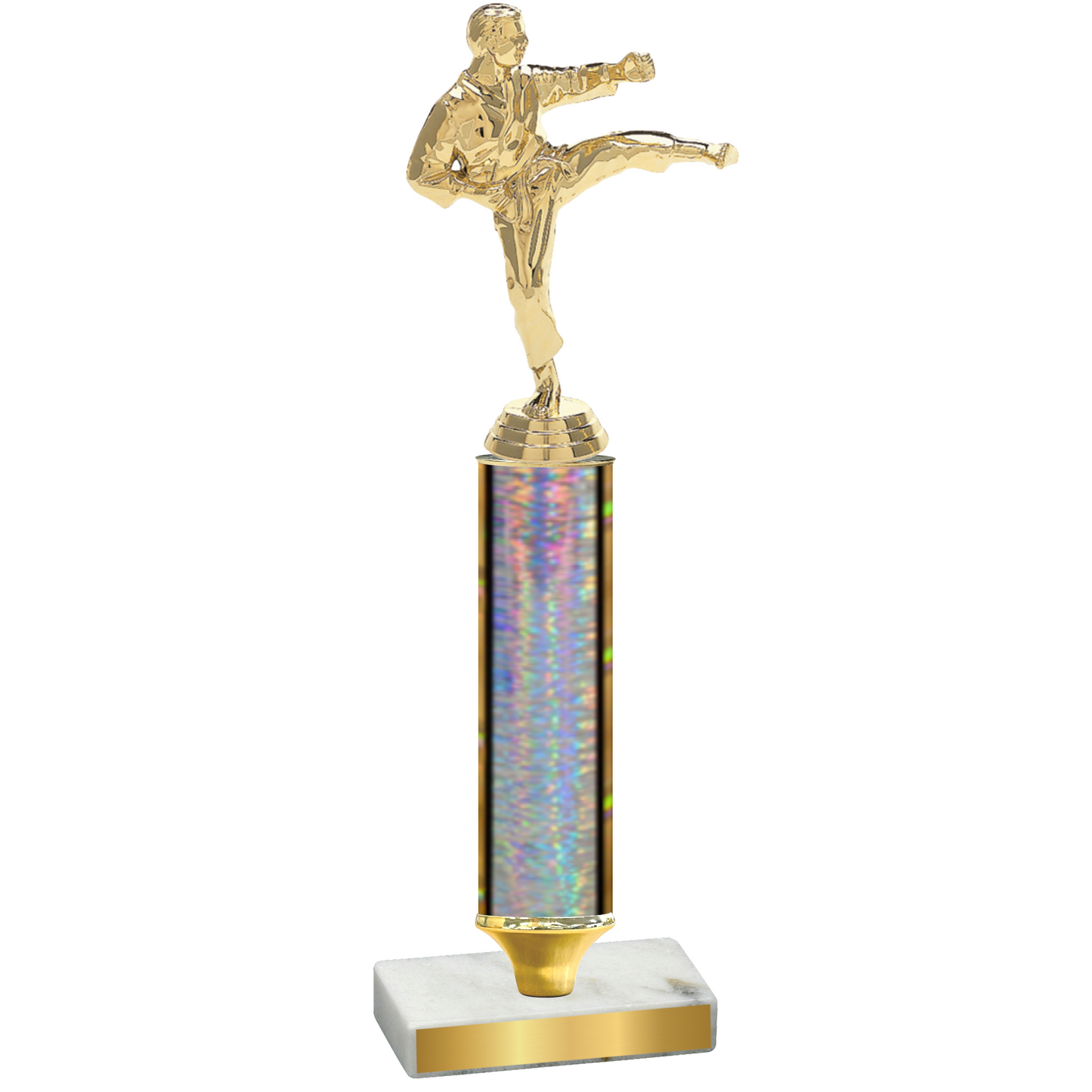 Value Silver Glacier Karate Trophy