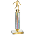 Value Silver Carbon Fiber Soccer Trophy