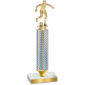 Value Silver Carbon Fiber Soccer Trophy