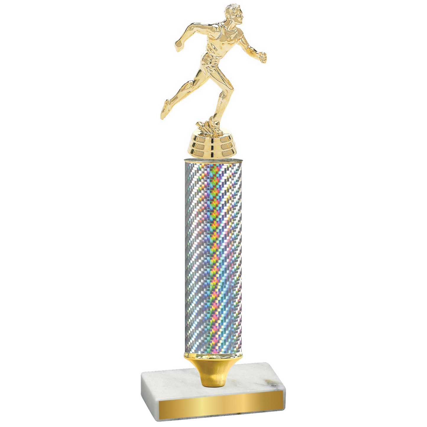 Value Silver Carbon Fiber Running Trophy