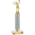 Value Silver Carbon Fiber Volleyball Trophy
