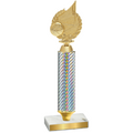 Value Silver Carbon Fiber Volleyball Trophy
