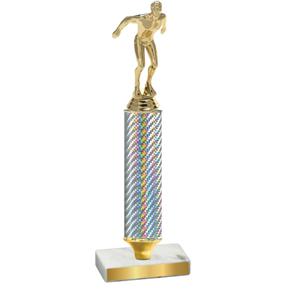 Value Silver Carbon Fiber Swimming Trophy