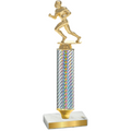 Value Silver Carbon Fiber Football Trophy