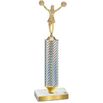 Value Silver Carbon Fiber Cheerleading Trophy