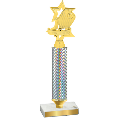 Value Silver Carbon Fiber Pickleball Trophy