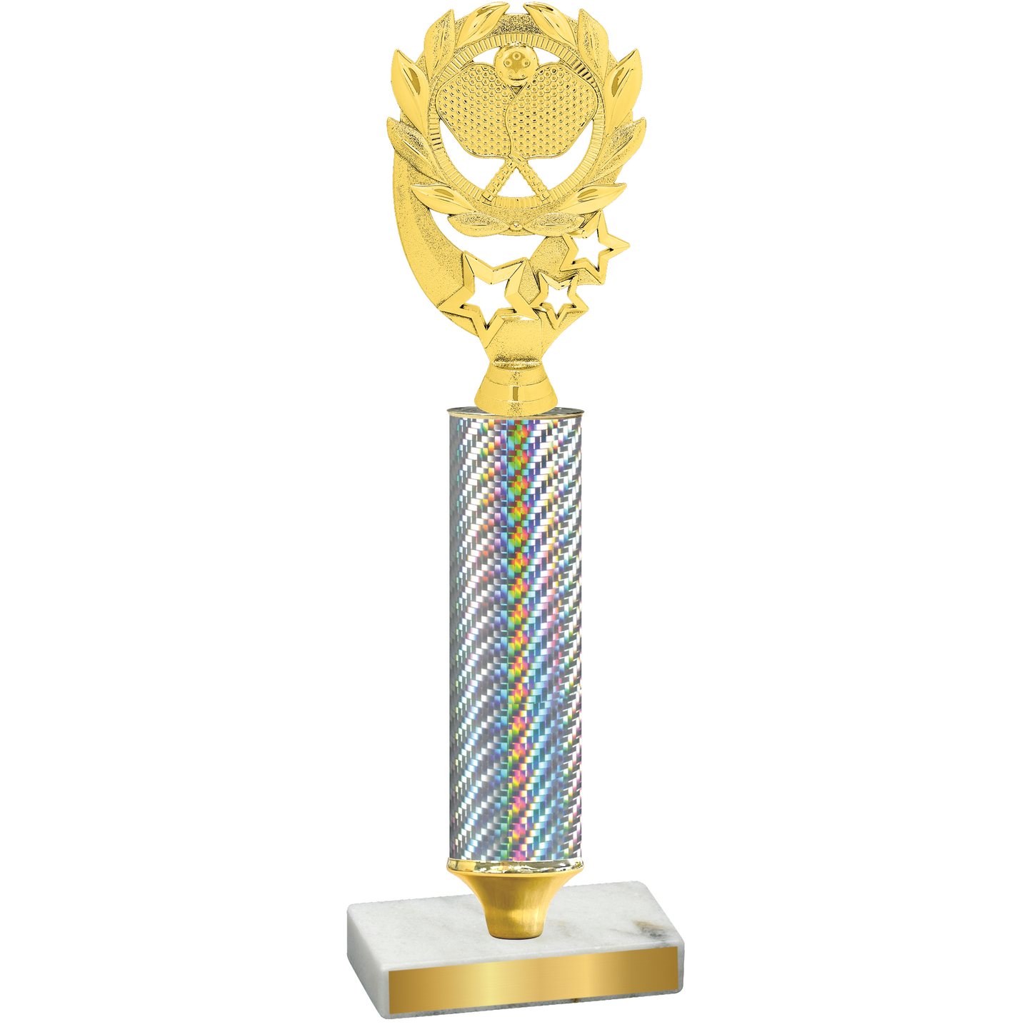 Value Silver Carbon Fiber Pickleball Trophy