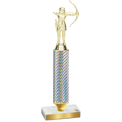 Value Silver Carbon Fiber Archery Trophy