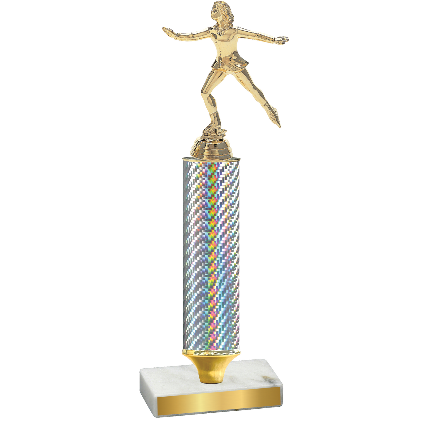 Value Silver Carbon Fiber Skater Trophy