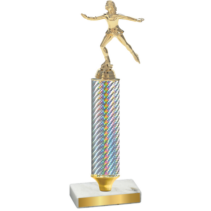 Value Silver Carbon Fiber Skater Trophy