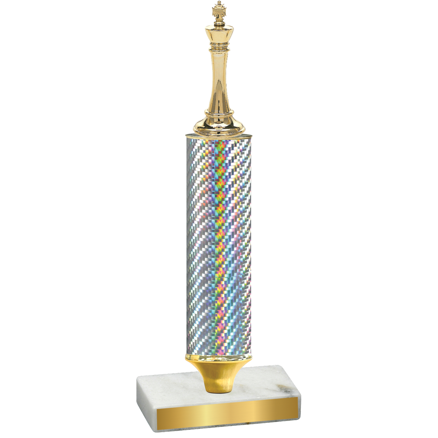 Value Silver Carbon Fiber Chess Trophy