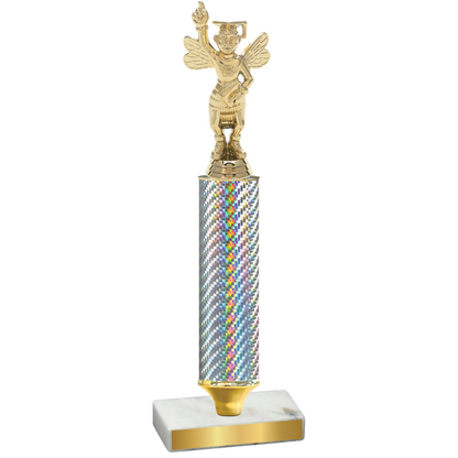 Value Silver Carbon Fiber Academics Trophy