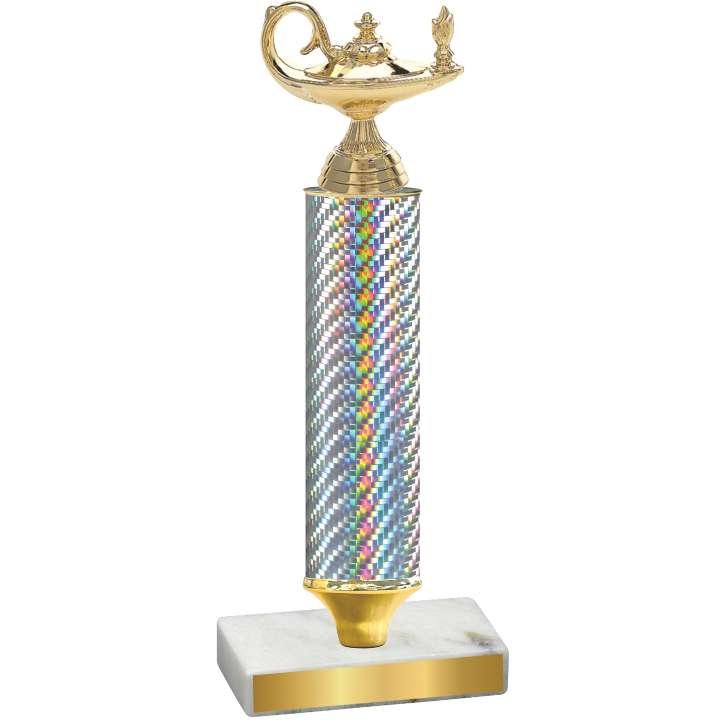 Value Silver Carbon Fiber Academics Trophy