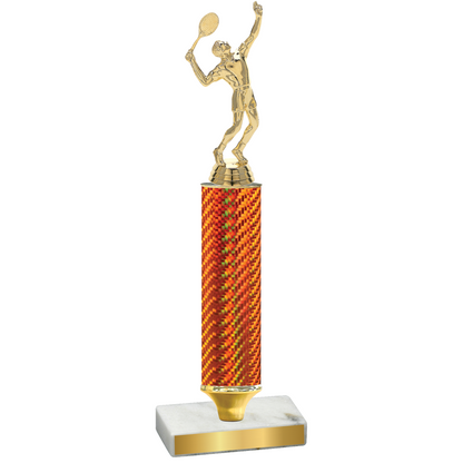 Value Orange Carbon Fiber Tennis Trophy