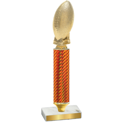 Value Orange Carbon Fiber Football Trophy