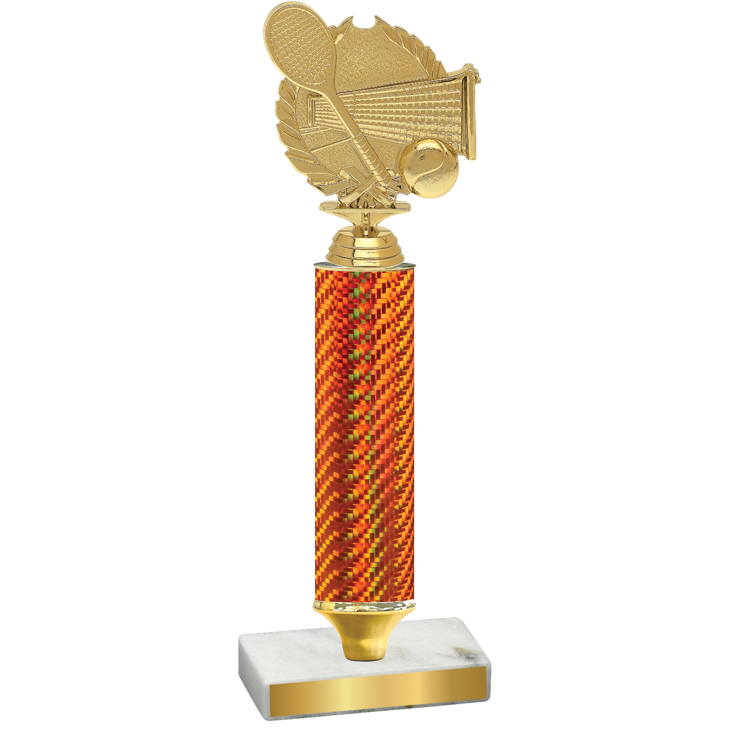 Value Orange Carbon Fiber Tennis Trophy