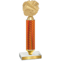 Value Orange Carbon Fiber Cheerleading Trophy