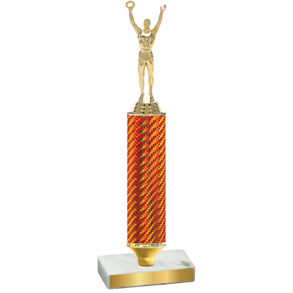 Value Orange Carbon Fiber Victory Trophy