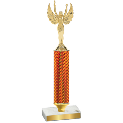 Value Orange Carbon Fiber Victory Trophy